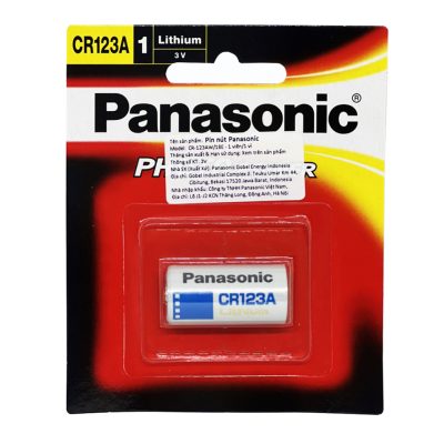 Pin CR123A Panasonic Lithium 3V Vỉ 1 Viên Chính Hãng 5 Pin CR123A Panasonic Vỉ 1 Viên Chính Hãng