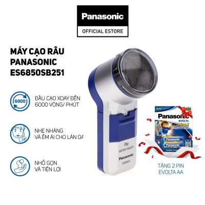 Máy Cạo Râu Panasonic ES6850 Tặng Kèm 2 Pin Evolta 8 Máy Cạo Râu Panasonic ES6850 Chính Hãng