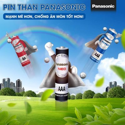 Tìm hiểu dung lượng pin AAA Panasonic chi tiết từ A–Z 3 Pin AAA Panasonic Carbon Zinc (pin than)