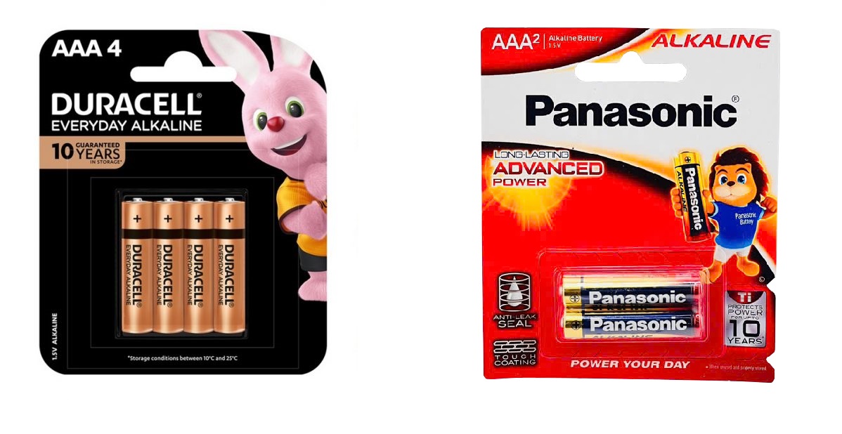 so sánh pin AAA Panasonic và Duracell