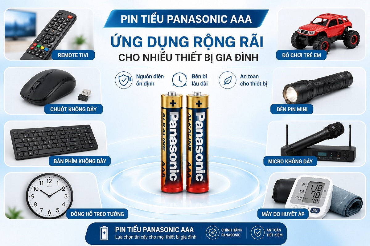 So sánh pin AAA Panasonic và Duracell chi tiết