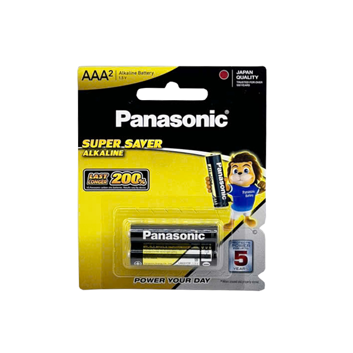 LR03YTP Panasonic SSV Pin Panasonic LR03YTP Super Saver Alkaline Vỉ 2 Viên Chính Hãng