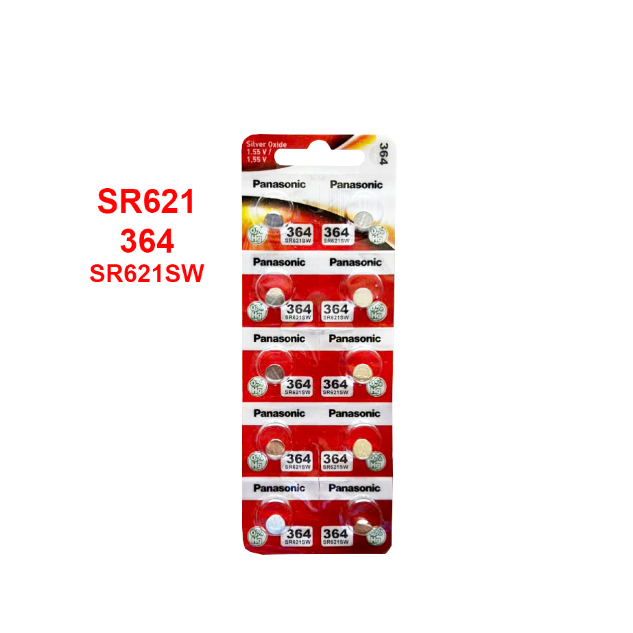 SR621 Panasonic Vỉ 10 Viên Pin SR621SW 364 Panasonic Vỉ 10 Viên Chính Hãng